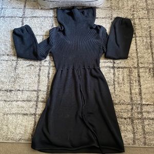 Long-Sleeve Knitted Dress